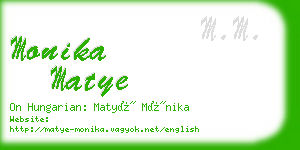 monika matye business card
